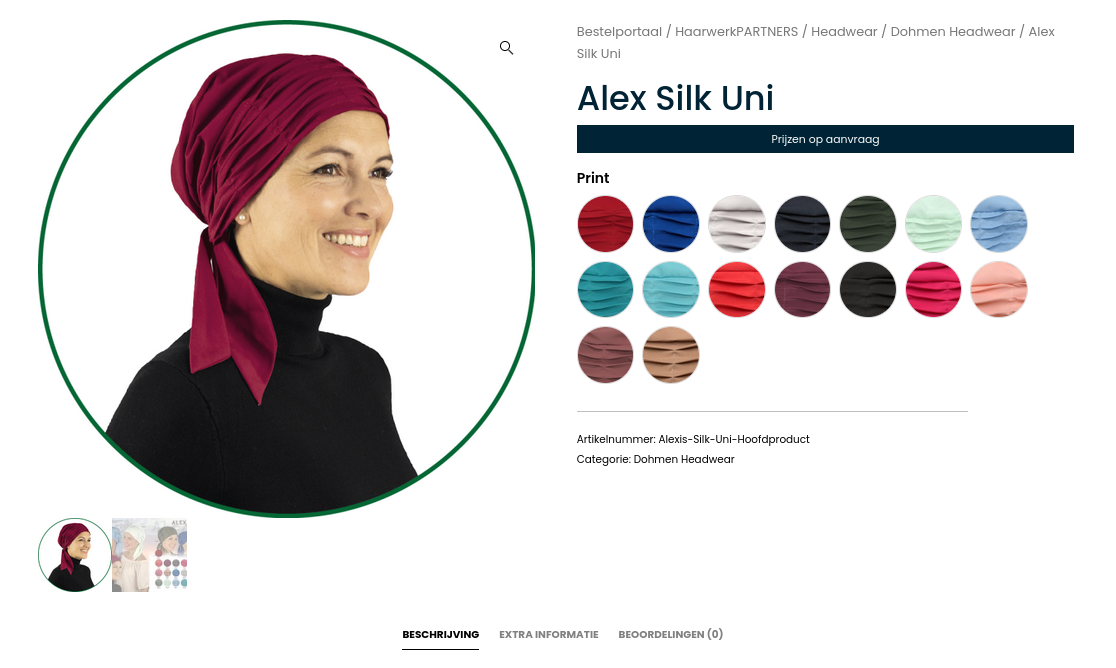 Screenshot placeholder voor e-commerce techniek